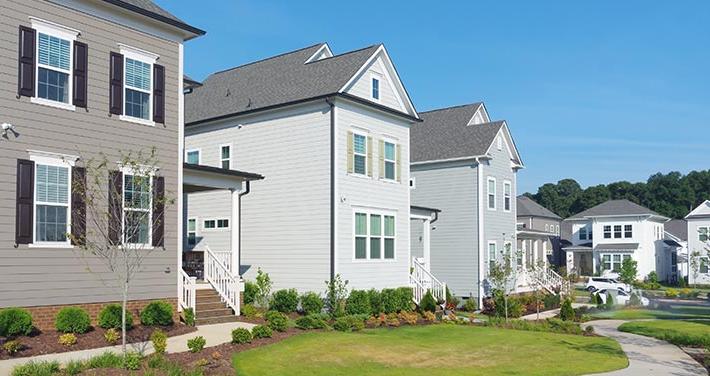 suburban neighborhood houses